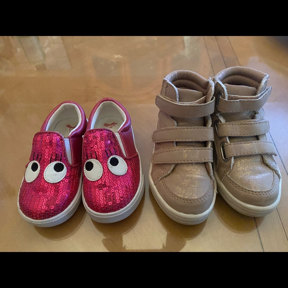 Two Pairs of baby Girls Sneakers